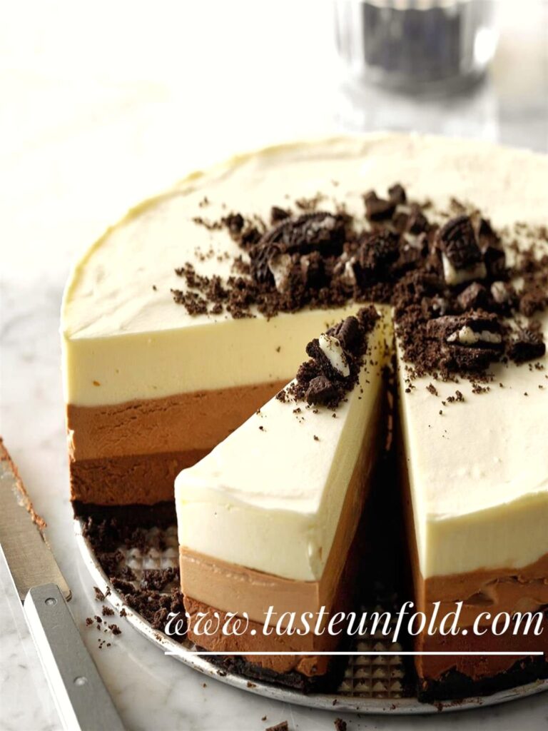 triple chocolate mousse cake